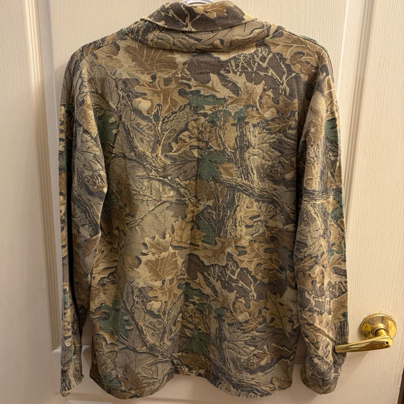Vintage Sasquatch camo long-sleeve, 100% cotton, Made in USA - Picture 7 of 7